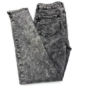 Girls Denim & Co Black Stonewashed Skinny Leg Jeans Size 12